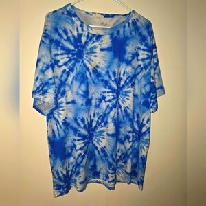 Blue Tie-Dye T-Shirt - Size Large